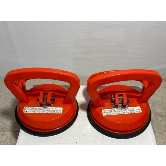 Boter Glass Suction Plate Handle Set Heavy Duty Orange For Glass Smooth Surfaces - Picture 4 of 7